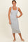 Silver Grey Square Neck Tank Dress