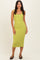 Chartreuse Square Neck Tank Dress