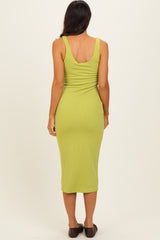 Chartreuse Square Neck Tank Dress