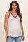 Brick Floral Solid Trim Maternity Tank Top