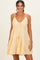 Lemon Eyelet Embroidered V Neck Sundress