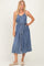 Denim Button Down Midi Dress