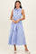 Chambray Button Up Sleeveless Midi Dress