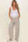 Coconut Washed Striped Maternity Pants