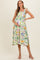 Lemongrass Floral Shoulder Tie Maternity Midi Dress