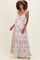 Ivory Floral Ruffle Accent Maternity Maxi Dress