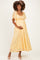 Yellow Floral Lace Maternity Maxi Dress