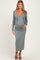 Olive Knit Dress Maternity Cardigan Set