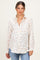 Mauve Floral Cotton Gauze Oversized Button-Down Maternity Shirt