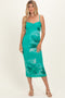 Jade Floral Cutout Midi Dress