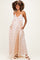 Cream/ Navy Polka Dot Sleeveless Maternity Maxi Dress