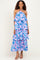 Pink Floral Flowy Tiered Maxi Dress