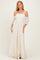 Ivory Lace Off Shoulder Maxi Dress