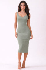 Sea Spray Notch Neckline Tank Dress
