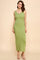 Olive V-Neck Tank Maxi Dress