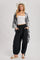 Black Tie Hem Pants