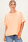 Neon Coral Oversized Short Sleeve Top