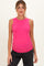 Fuchsia Ribbed High Neck Maternity Tank Top