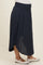 Midnight Smocked Waist Rounded Hem Maternity Skirt