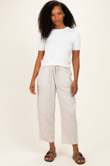 Grey Textured Pants