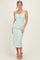 Mint Sleeveless Lace Midi Dress