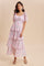 Sweet Pink Floral Flounce Tiered Maxi Dress