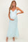 Mint Floral Sleeveless V-Neck Maternity Maxi Dress