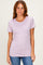 Lavender Basic Crew Neck Tee