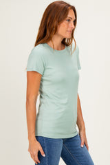 Mint Basic Crew Neck Tee
