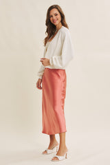 Cream Waffle Knit Balloon Sleeve Cardigan