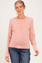 Ginger Striped Button Henley Maternity Top