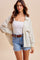 Sage Striped Oversized Sheer Linen Button Down