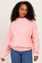 Blush Pink Oversized Fleece Terry Hoodie