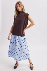 Espresso Mock Neck Sweater Vest