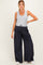Midnight Drawstring Wide Leg Maternity Pants