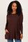 Cacao Oversize Pocket Sweater Top