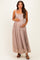 Mocha Sleeveless Lace Maternity Maxi Dress