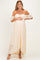 Ivory Lace Off Shoulder Maternity Maxi Dress