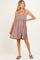Mocha Ribbed Sleeveless Open Back Maternity Midi Dress