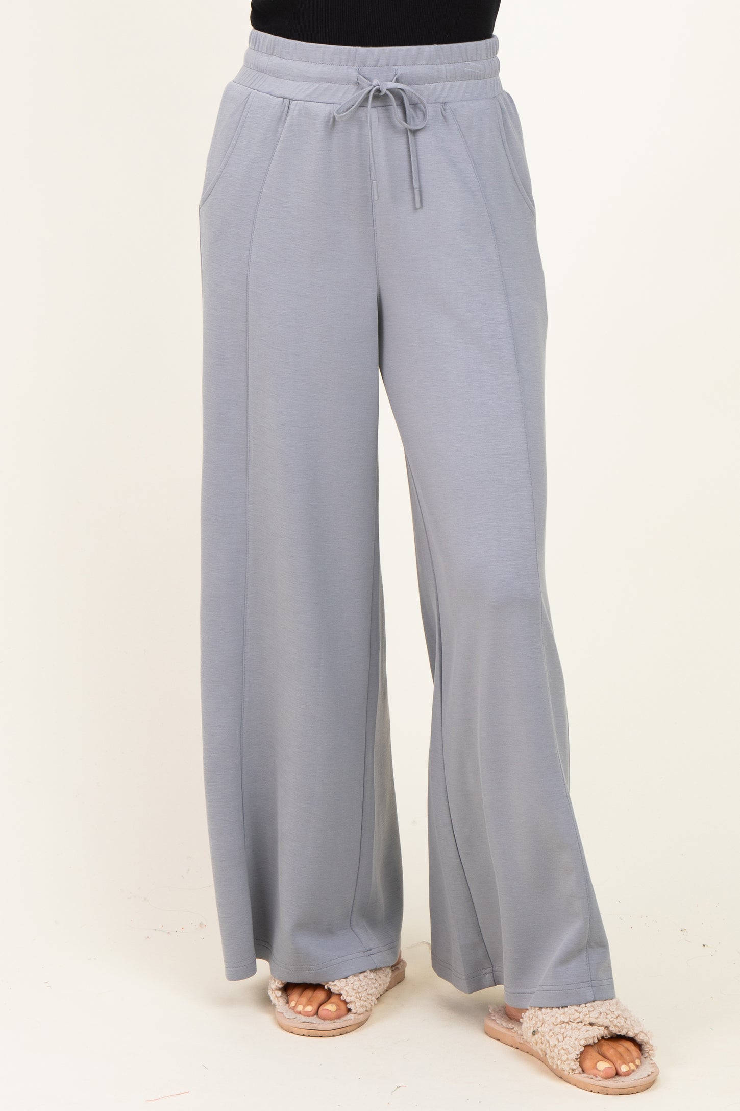 Grey Drawstring Lounge Pants