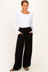 Black Drawstring Lounge Pants
