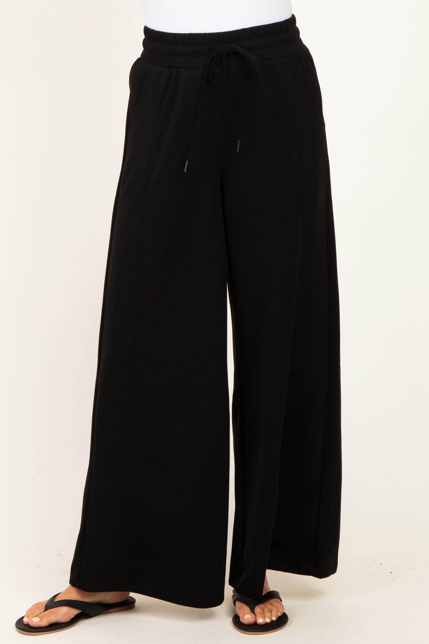 Black Drawstring Lounge Pants
