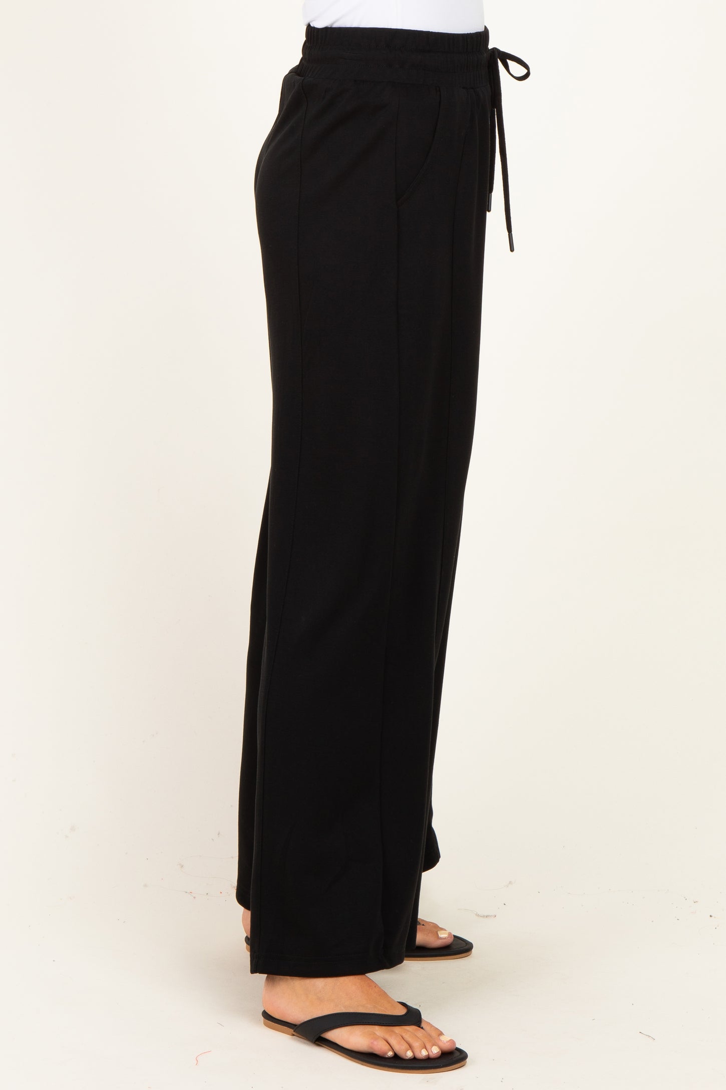 Black Drawstring Lounge Pants