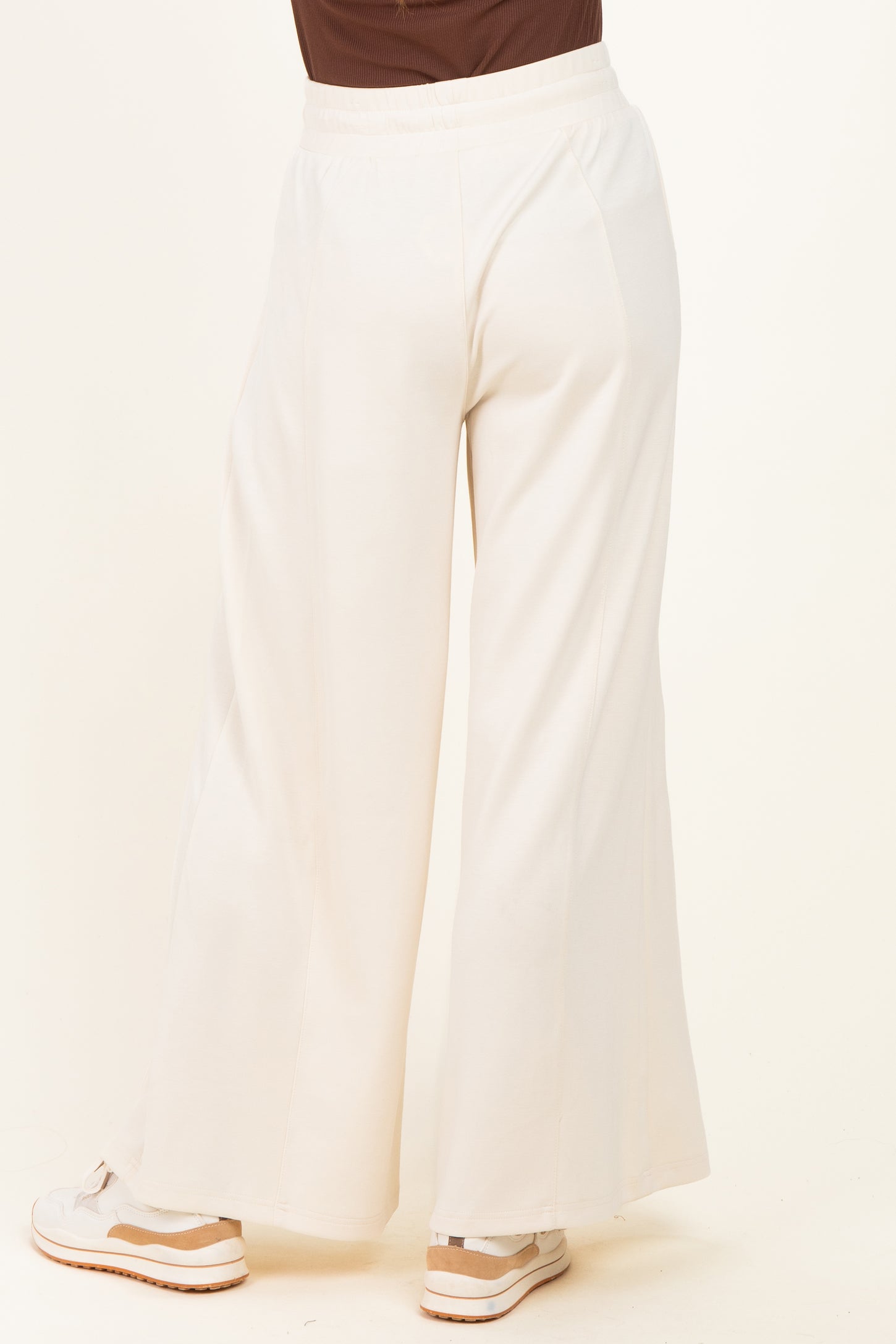 Cream Drawstring Lounge Pants