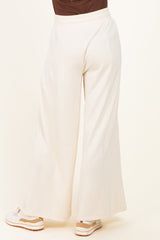 Cream Drawstring Lounge Pants