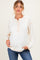 Ivory Ribbed Jersey Oversized Maternity Henley