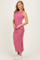 Rose Ruched Midi Tank Dress