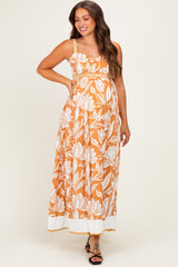 Amber Mixed Floral Sleeveless Maternity Maxi Dress