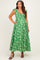 Fern Floral Ruffle Strap Maternity Maxi Dress