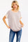 Mocha Rib Color Block Short Sleeve Top